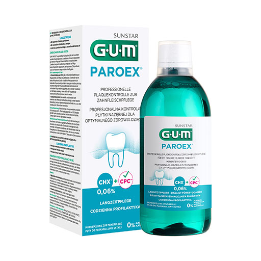 GUM PAROEX 0,06% CHX Mundspülung 500 ml