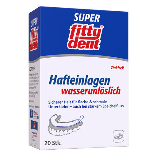 FITTYDENT super Haftkleber Einlagen 20 St