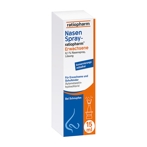 NASENSPRAY-ratiopharm Erwachsene - bei Schnupfen kons. frei* 15 ml