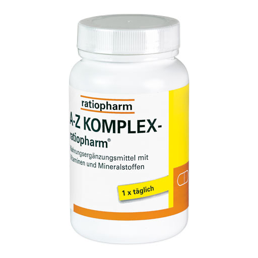 A-Z Komplex ratiopharm - mit 23 Vitaminen & Mineralstoffen 100 St  