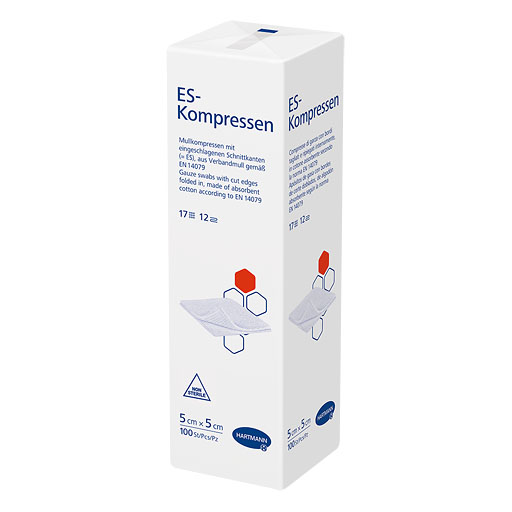ES-KOMPRESSEN unsteril 5x5 cm 12fach 100 St