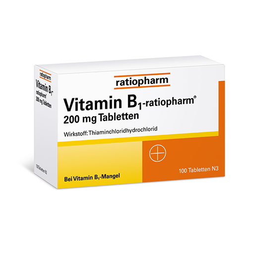 VITAMIN B1-RATIOPHARM 200 mg Tabletten* 100 St