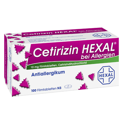 CETIRIZIN HEXAL Filmtabletten bei Allergien* 100 St