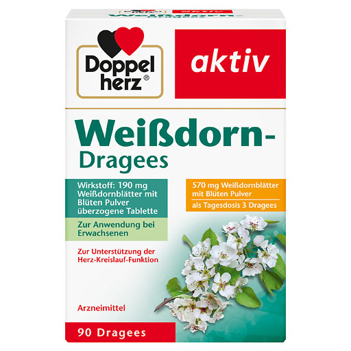 DOPPELHERZ Weißdorn Dragees* 90 St