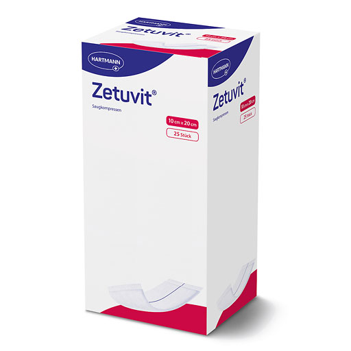 ZETUVIT Saugkompressen steril 10x20 cm 25 St
