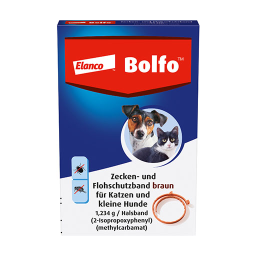 BOLFO Flohschutzband braun f. kleine Hunde/Katzen<sup> 6</sup>  1 St