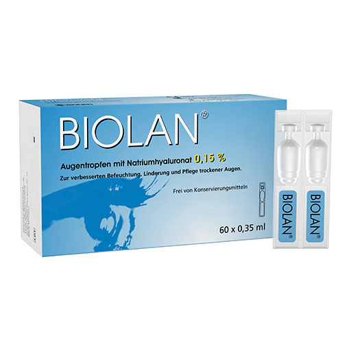 BIOLAN Augentropfen Einzeldosispipetten 60x0,35 ml