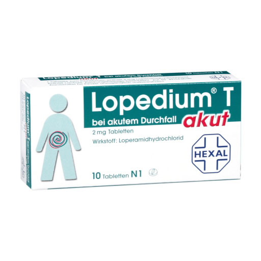 LOPEDIUM T akut bei akutem Durchfall Tabletten* 10 St