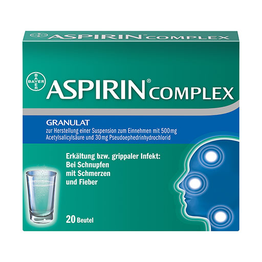 ASPIRIN Complex Btl. m. Gran. z. Herst. e. Susp. z. Einn.* 20 St
