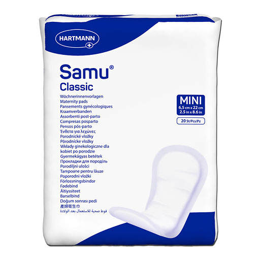 SAMU Wöchnerinnen Vorlagen Classic mini 6,5x22 cm 20 St