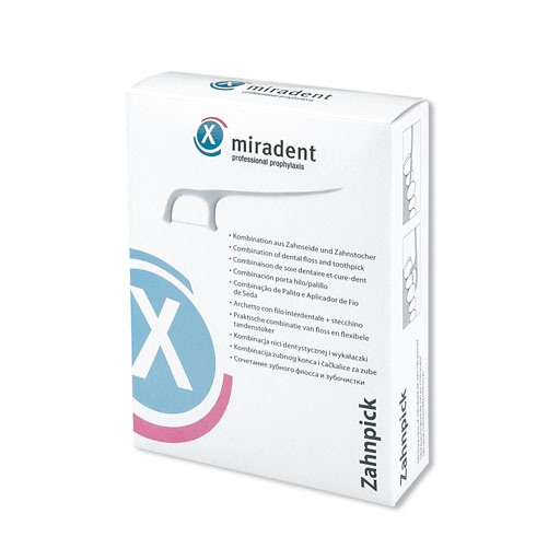 MIRADENT Zahnseidensticks Zahnpick 100 St