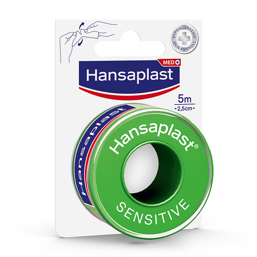 HANSAPLAST Fixierpfl. Sensitive 2,5 cmx5 m 1 St