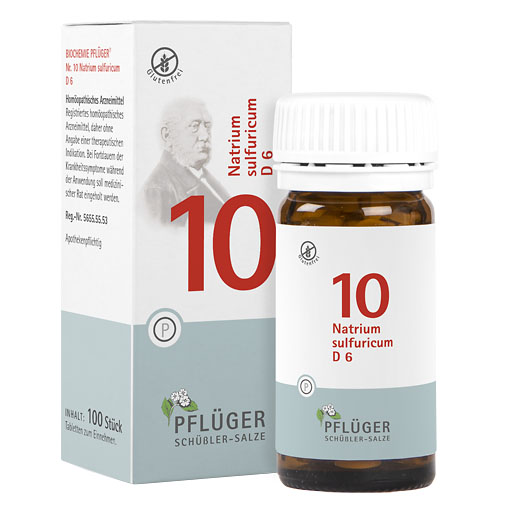 BIOCHEMIE Pflüger 10 Natrium sulfuricum D 6 Tabl.* 100 St