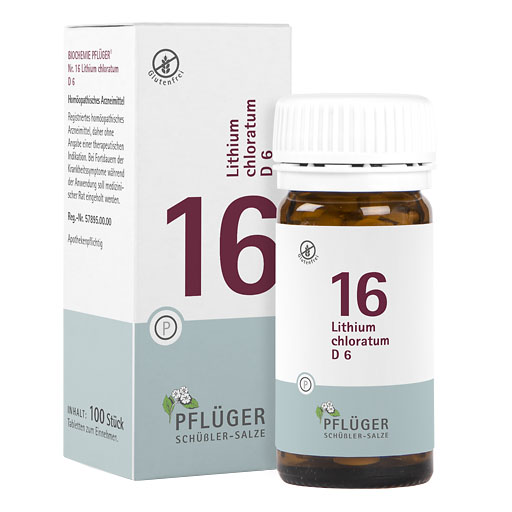 BIOCHEMIE Pflüger 16 Lithium chloratum D 6 Tabl.* 100 St