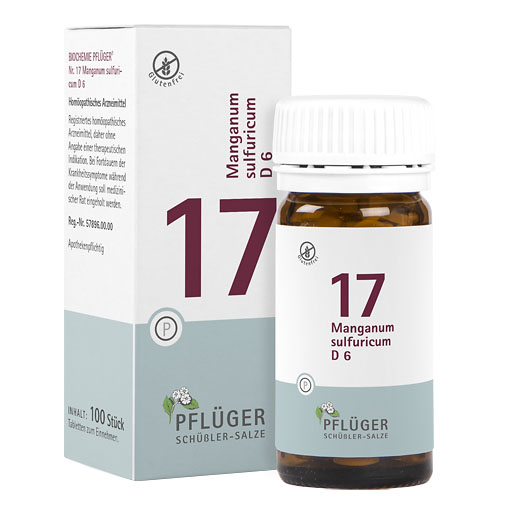 BIOCHEMIE Pflüger 17 Manganum sulfuricum D 6 Tabl.* 100 St