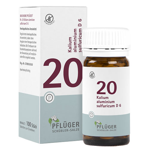 BIOCHEMIE Pflüger 20 Kalium alumin. sulfur. D 6 Tab.* 100 St
