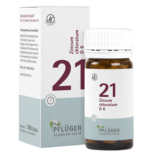 BIOCHEMIE Pflüger 21 Zincum chloratum D 6 Tabl.* 100 St