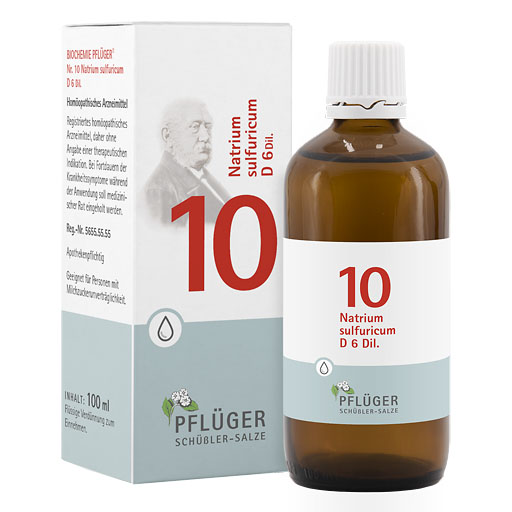 BIOCHEMIE Pflüger 10 Natrium sulfuricum D 6 Tropf.* 100 ml