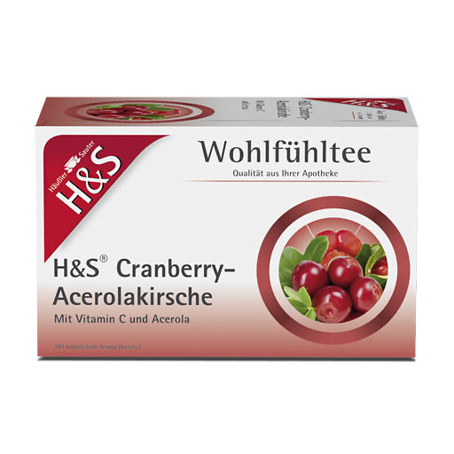 H&S Cranberry Acerolakirsche Filterbeutel 20x2,8 g
