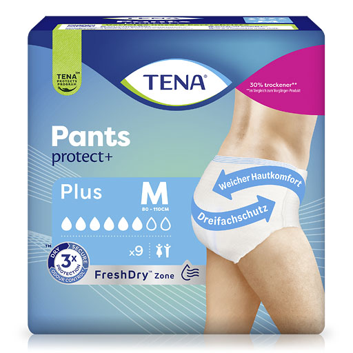 TENA PANTS Plus M bei Inkontinenz 9 St