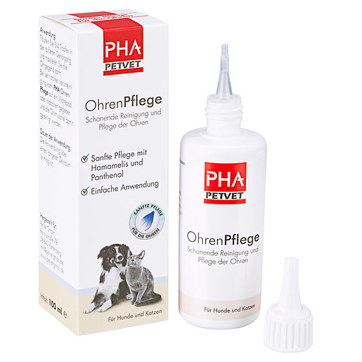 PHA OhrenPflege Tropfen f. Hunde 100 ml