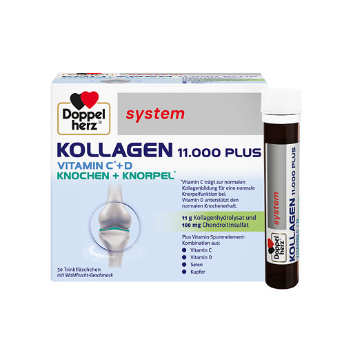 DOPPELHERZ Kollagen 11.000 Plus system Ampullen 30x25 ml