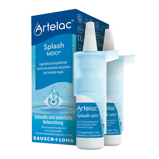 ARTELAC Splash MDO Augentropfen für trockene brennende Augen 2x15 ml