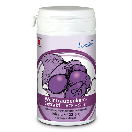besavital Weintraubenkern-Extrakt+ ACE + Selen 60 St  