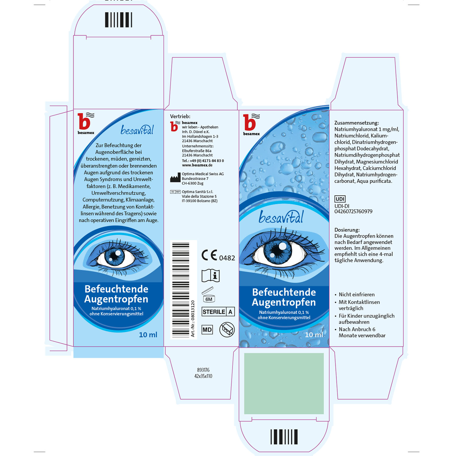 besavital Befeuchtende Augentropfen