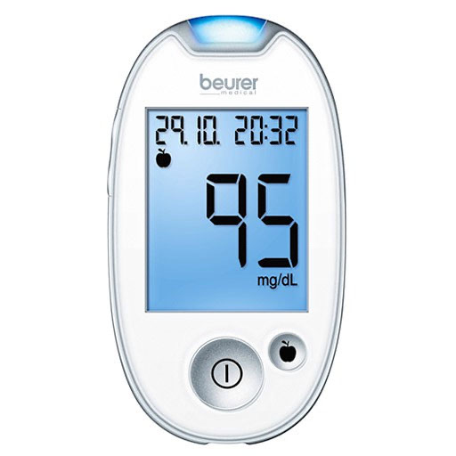 BEURER GL44 Blutzuckermessgerät mg/dl weiß 1 St