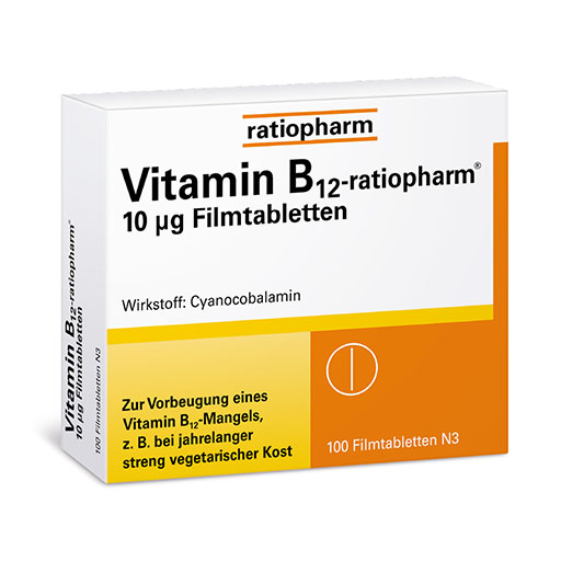 VITAMIN B12-RATIOPHARM 10 μg Filmtabletten* 100 St