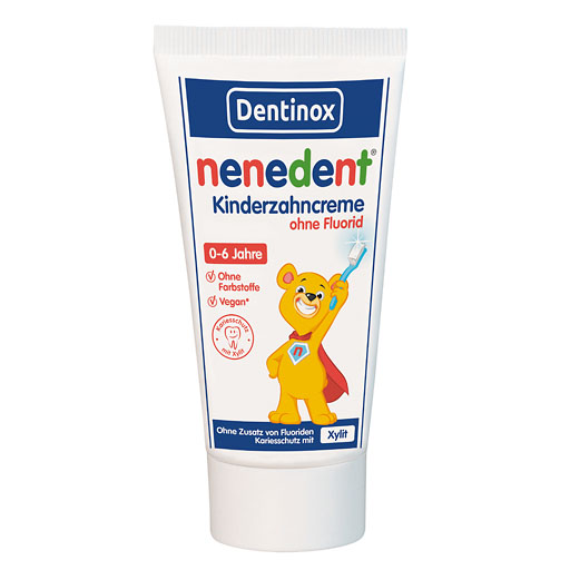 NENEDENT Kinderzahncreme o. Fluorid Standtube 50 ml