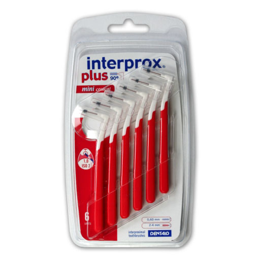 INTERPROX plus mini conical rot Interdentalbürste 6 St