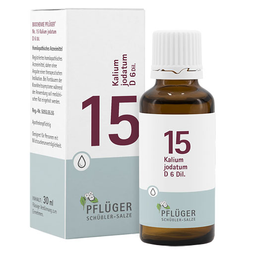 BIOCHEMIE Pflüger 15 Kalium jodatum D 6 Tropfen* 30 ml
