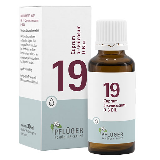 BIOCHEMIE Pflüger 19 Cuprum arsenicosum D 6 Tropf.* 30 ml