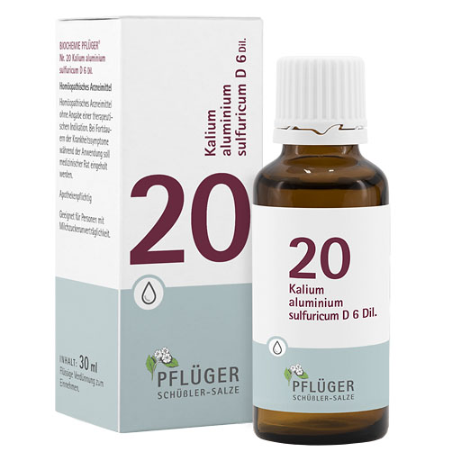 BIOCHEMIE Pflüger 20 Kalium alumin. sulfur. D 6 Tro.* 30 ml