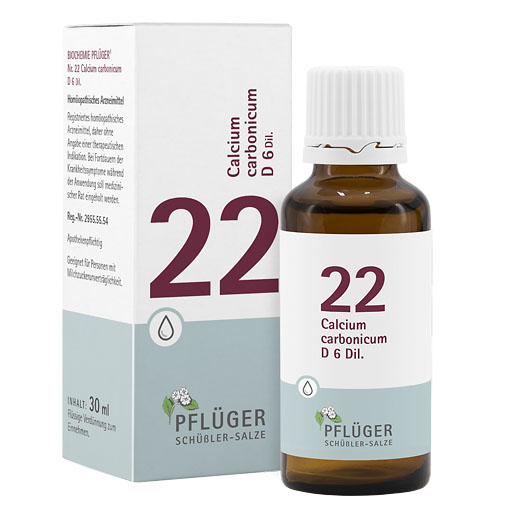 BIOCHEMIE Pflüger 22 Calcium carbonicum D 6 Tropf.* 30 ml