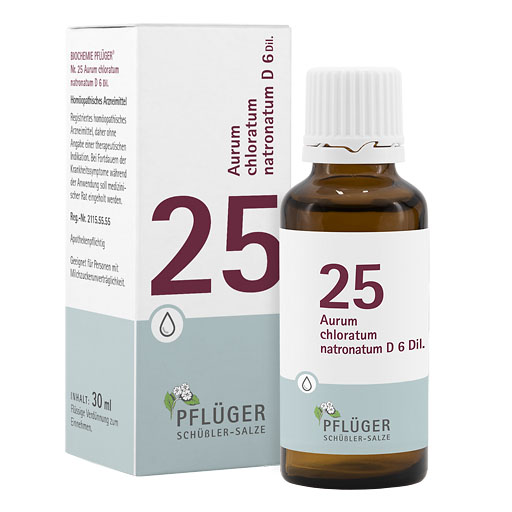 BIOCHEMIE Pflüger 25 Aurum chlorat. natron. D 6 Tro.* 30 ml