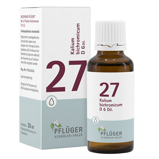 BIOCHEMIE Pflüger 27 Kalium bichromicum D 6 Tropf.* 30 ml