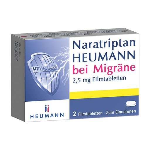 NARATRIPTAN Heumann bei Migräne 2,5 mg Filmtabl.* 2 St