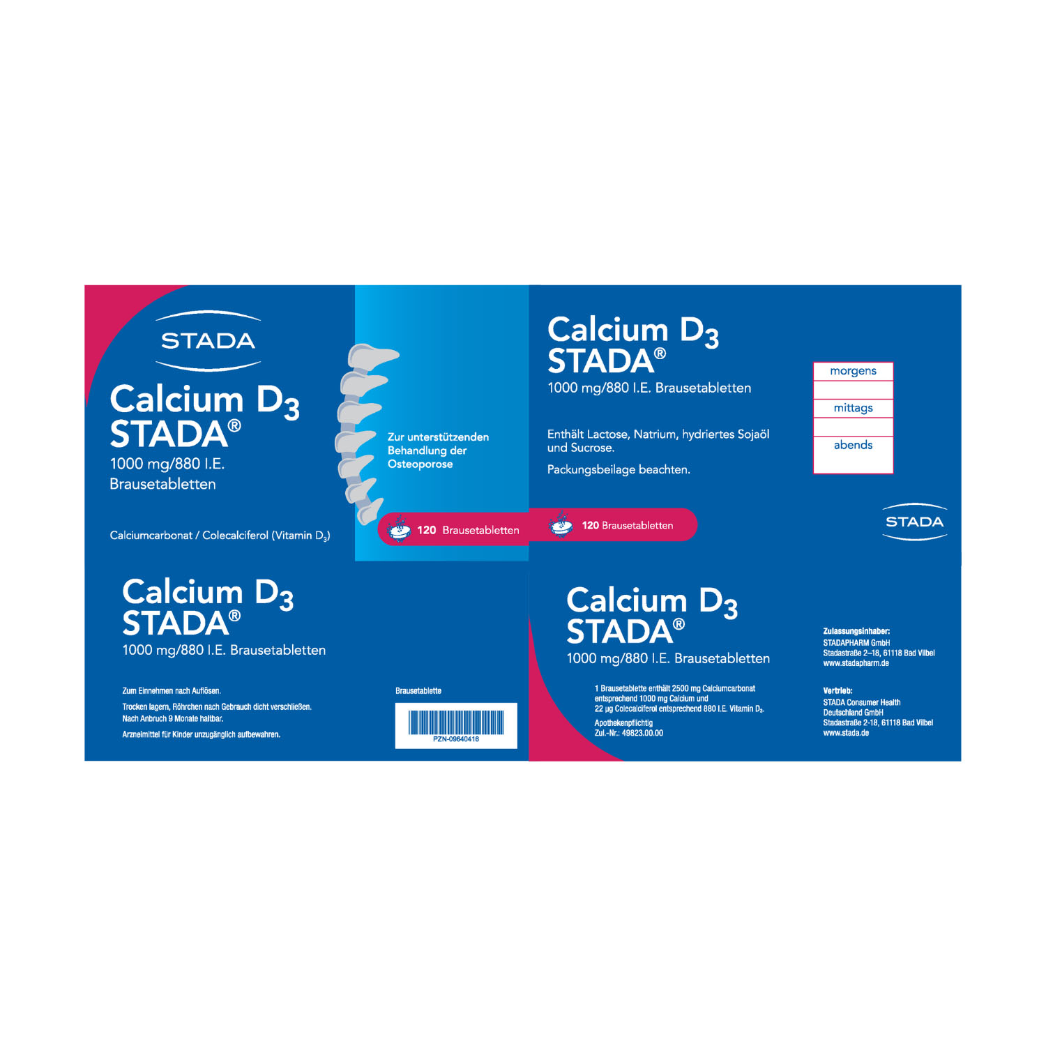 CALCIUM D3 STADA 1000 mg/880 I.E. Brausetabletten