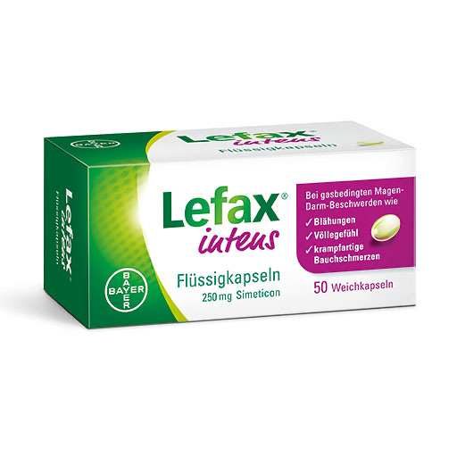 LEFAX intens Flüssigkapseln 250 mg Simeticon 50 St