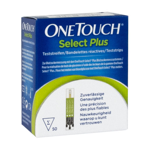 ONE TOUCH Select Plus Blutzucker Teststreifen 50 St