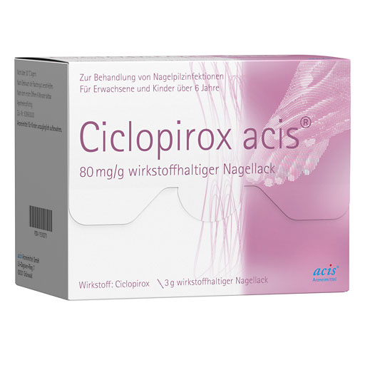 CICLOPIROX acis 80 mg/g wirkstoffhalt. Nagellack* 3 g