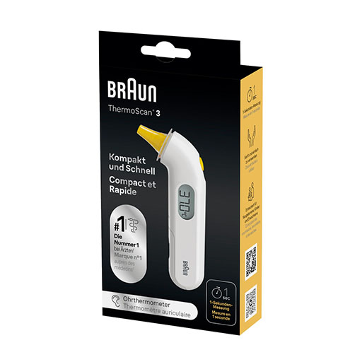 BRAUN THERMOSCAN 3 Infrarot-Ohrthermometer 1 St
