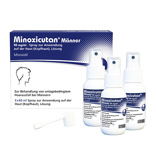 MINOXICUTAN Männer 50 mg/ml Spray* 3x60 ml
