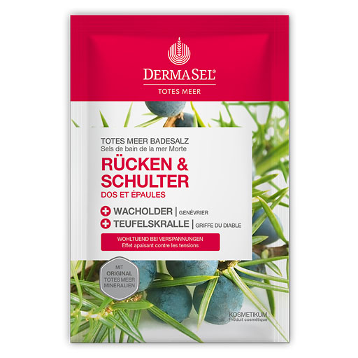 DERMASEL Totes Meer Badesalz Rücken & Schulter 80 g