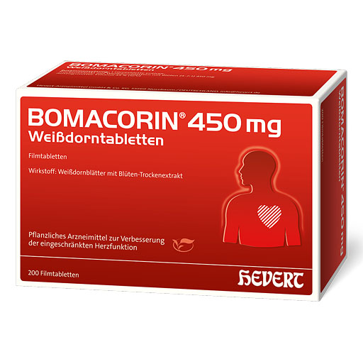 BOMACORIN 450 mg Weißdorntabletten* 200 St