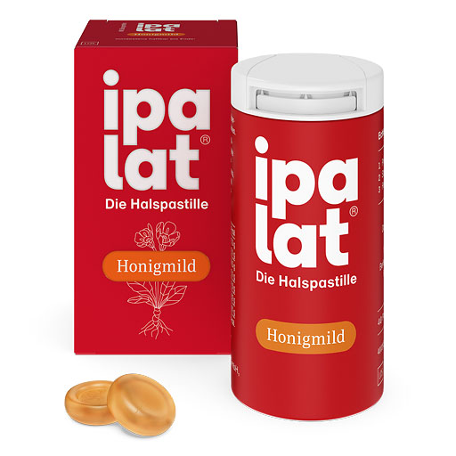 IPALAT Halspastillen honigmild o. Menthol zuckerfr. 40 St  