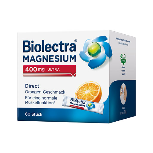 BIOLECTRA Magnesium 400 mg ultra Direct Orange 60 St  